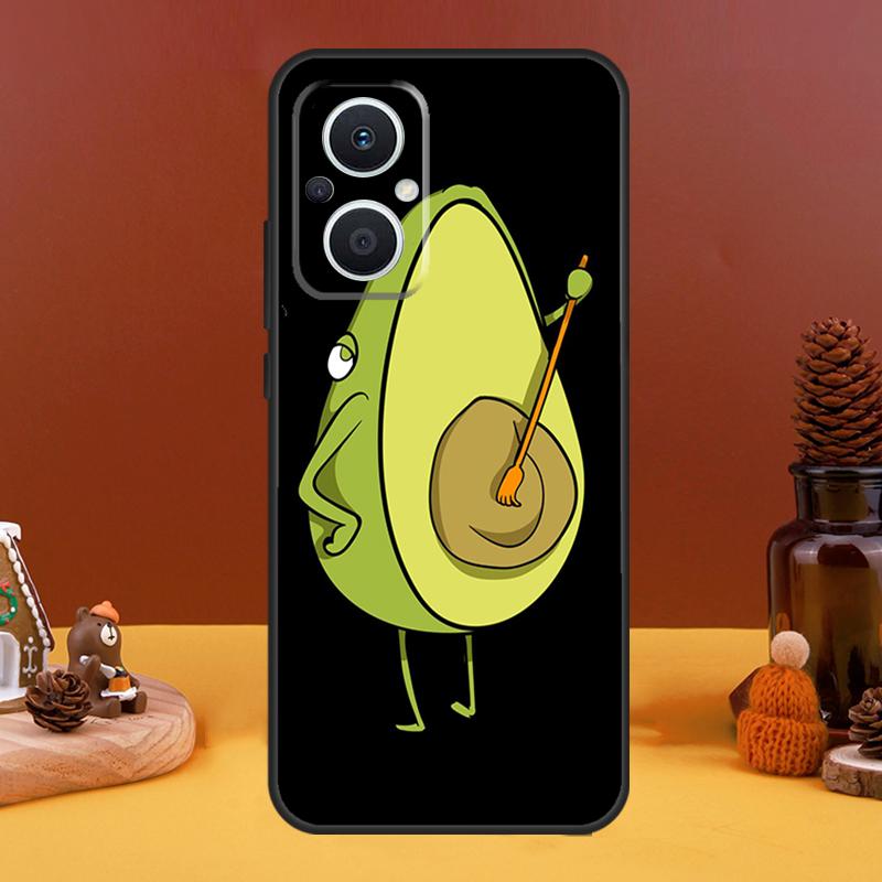 Funny Cartoon Avocado Case For OPPO Reno 8T 4Z 5Z 10 Pro 11 F 4 5 6 7 8 Lite OPPO Find X5 X6 Pro X2 X3 Lite Cover
