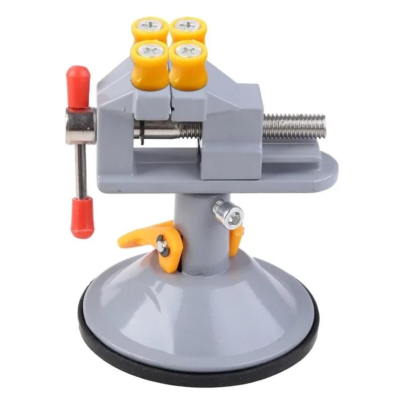 Universal Drill Press Flat-nose Pliers Bench Vise Aluminium Alloy Small Table Clamp for Diy Jewelry Watch Repairing Carving Clip