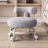 Adjustable Back Support Rolling Stool for Home And Office Use