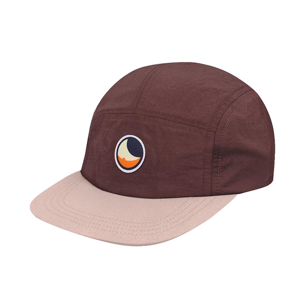 Tikestudeomun Classic Patch Vise Two-Tone Camp Cap Burgundy Indie Pink (Classic Patch Visol Two Tone Camp Cap Bgd/Ipk)