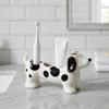 Cute Dog Shaped Toothbrush Holder Ceramic Electric Toothbrush Stand Washbasin Organizer  Washstand