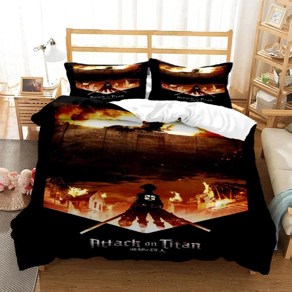Japanese Anime Polyester Bedding Sets Boys Covers Boys Duvet Cover Set For Teens Bedding Set Cover Pillowcase