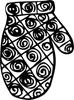 Printtoo Scrap-booking Hand Glove Design Square Wooden Rubber Stamp Brown Block-2 X 2