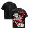 Jujutsu Kaisen Gojo Satoru T-shirt Men Women Clothing Harajuku Vintage Washed T Shirt Casual Short Sleeve Tees Tops