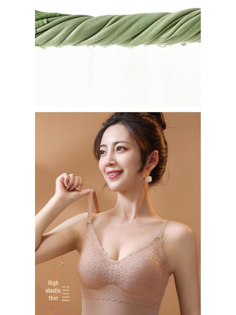 Colete feminino de veludo de dupla face com almofadas no peito, forro de seda e cashmere e roupa íntima térmica de renda sem costura