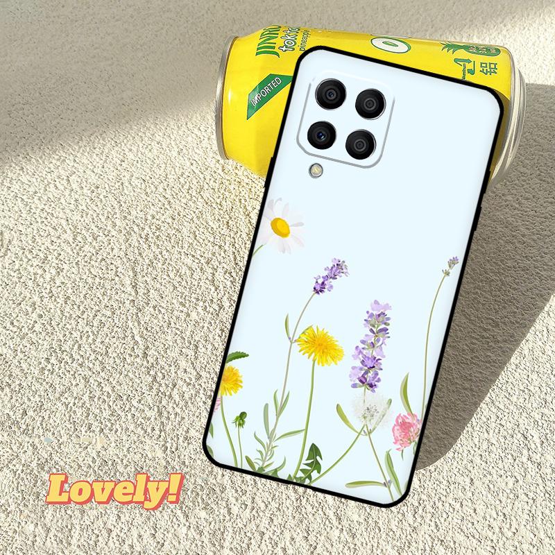 Lavender Purple Flowers Case For Samsung Galaxy M53 M16 M11 M21 M31 M35 M12 M13 M14 M15 M36 M56 M32 M52 M55 M34 M54