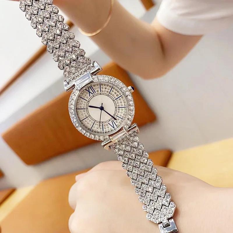 Luxury Rhinestone Woman Watches Fashion Elegant Wristwatch Quartz Watches for Girls Ladies Clock Relogio Feminino Montre Femme