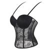 JYL TS Mesh Breathable Belt with Cup and Suspender for Women's Sexy Body Shaping Clothes