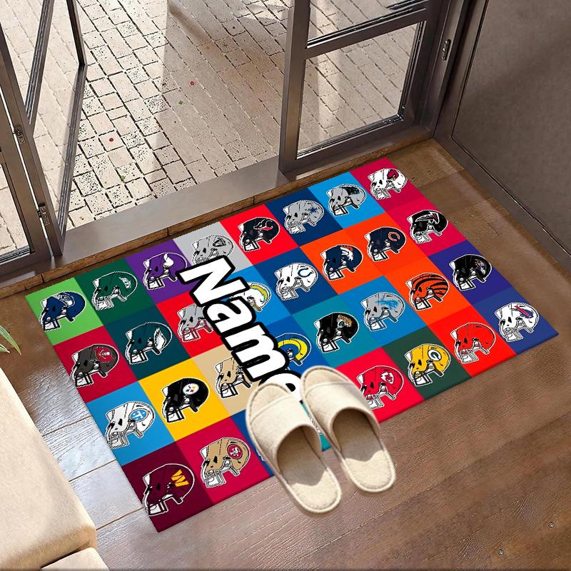 Benutzerdefinierter Name Personalisierter Basketball Druck Teppich, Vielseitiger Wohnkultur Teppich, für Spielzimmer, Wohnung, Balkon, Eingangsbereich, Flur Geschenk
