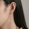 Earrings, Four-leaf Clover, Love, One-letter Earrings, Small, Small Ear Holes, No Need To Remove Ear Rings When Sleeping, Women