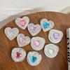 Colorful Heart Rhinestone Magnetic Phone Holder - Korean Style Fashion Ring