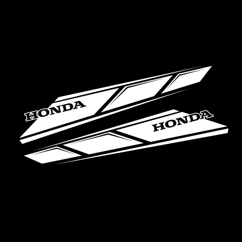 AAADG1 Motorcycle Sticker Vinyl Reflective Waterproof Refit Decal for Honda CBR 125R 954 600 F4i 650F 650R 1100XX 1000F CBR 600RR серебряный