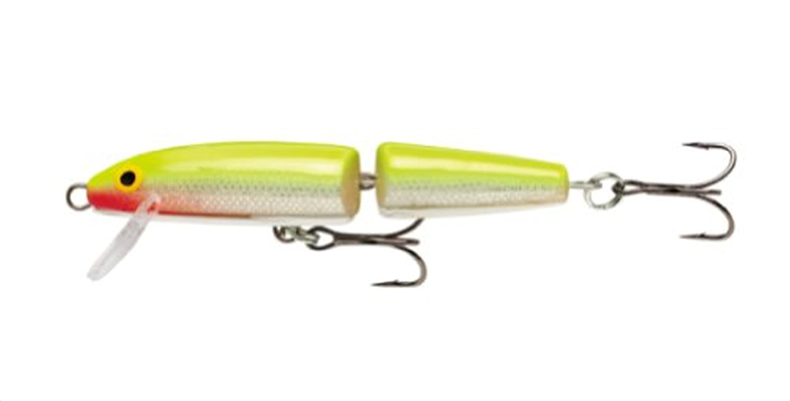 

Rapala Floating Jointed Chartreuse SFC Lure Minnow, 13cm, 18g, Silver, J13-SFC