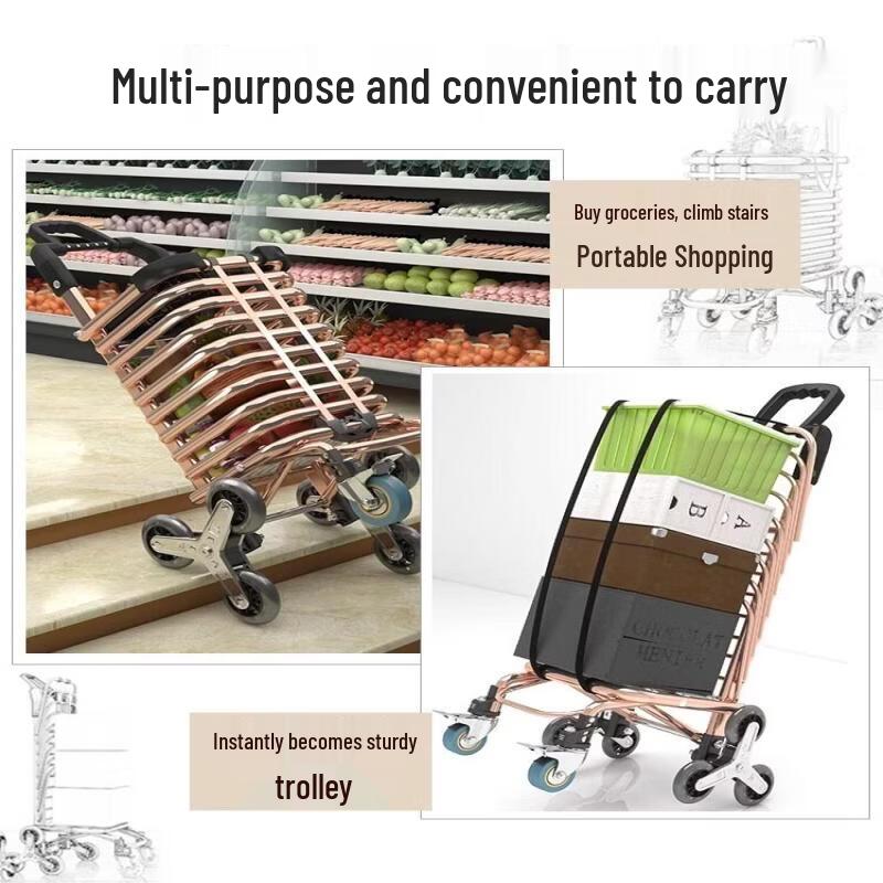 Multifunctional Foldable Shopping Cart