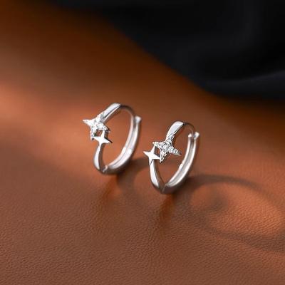 Simple Star Mango Earrings Trendy Elegant Lady's Accessories Classic Jewelry Star Personality Temperament Light Luxury Senior Sense of Earrings Casual