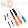 5pcs Flat Design Jewelry Polishing Tool Semicircle Shape Sandpaper Stick  Grinding Work