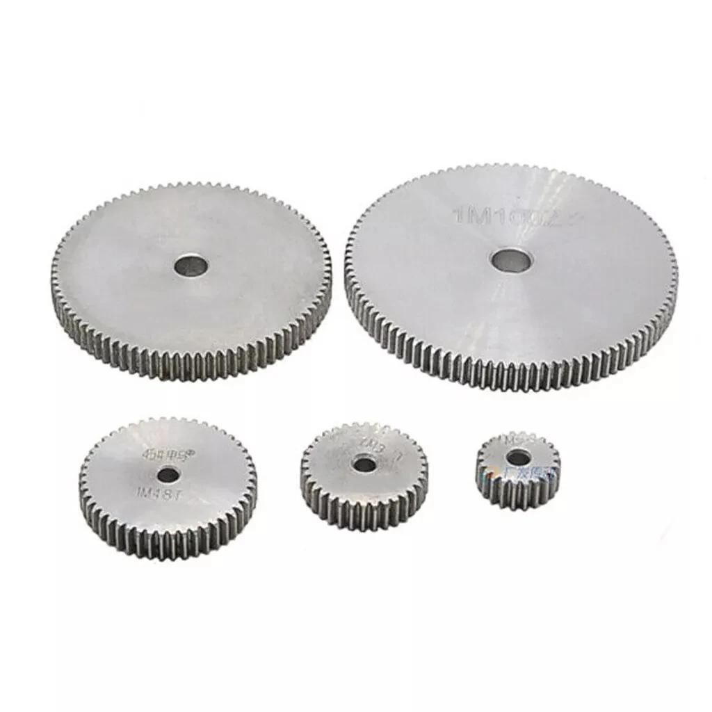 1Pcs 1 Mod Spur Gears 45# Steel Thickness: 10mm Transmission Gear For CNC 27/28/29/30/31/32/35/36/40/45/50/60 Teeth