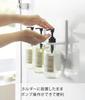 Yamazaki Magnetic Dispenser W25 x D9 x Floating Easy 10282 Holder, 3-Piece Set, White, H17cm, MIST, Storage, Installation,