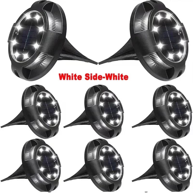 12LED Solar Power Disk Light Outdoor Garden Solar Underground Light Deck Light Spotlight Buried Solar Led Lamp Garden Decor