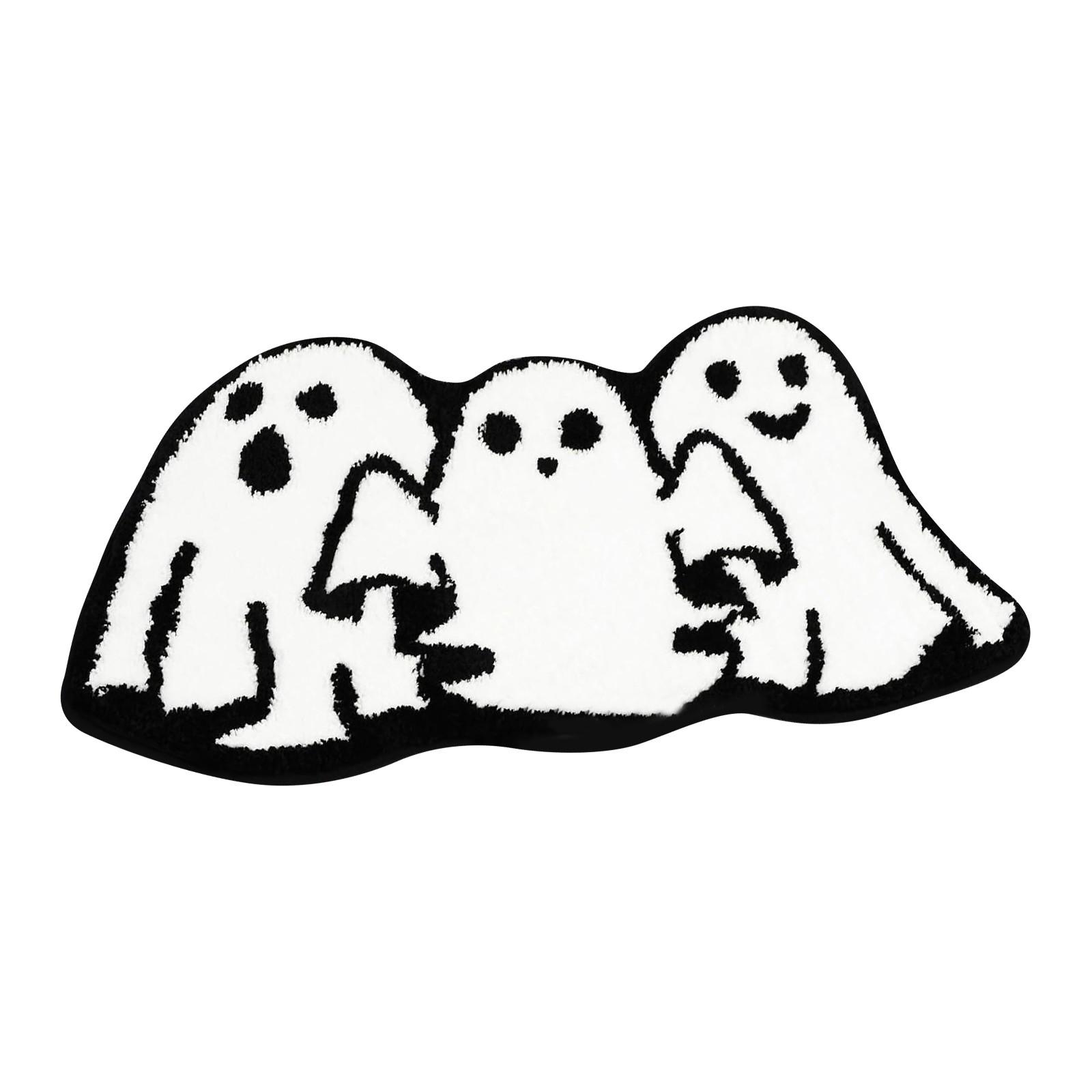 

Ковер с привидениями на Хэллоуин, имитация кашемира, коврик для двери ванной комнаты, специальная форма, впитывающий воду, нескользящий, устойчивый к грязи, износостойкий коврик для ног One Size