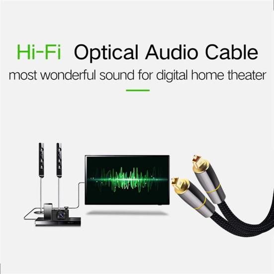 Fiber Optic Audio Optical Fiber Cable Cable Digital SPDIF Cable for Player TV