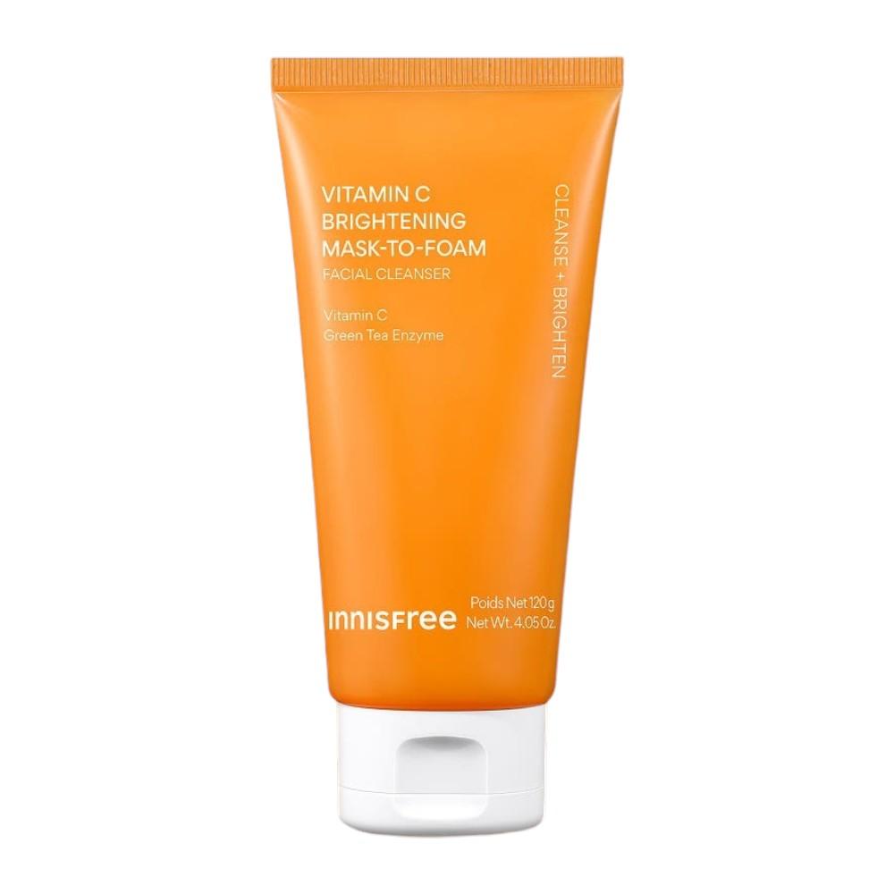 Innisfree Vitamin C Brightening Pack to Foam Cleanser Smooth Texture Radiant Glow 120g