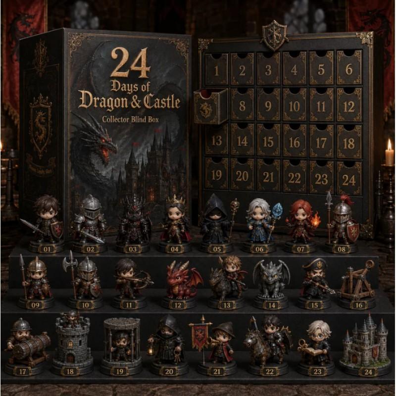2026 Magic Animal Advent Calendar Acrylic Blind Box Collectible Ornament Christmas Gift