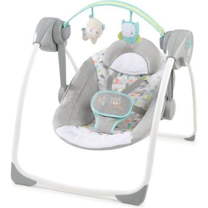INGENUITY Baby Bouncer Electric Swing Foldable - Forest - Arch, Baby Christmas Gift, Swing Settings, Timer