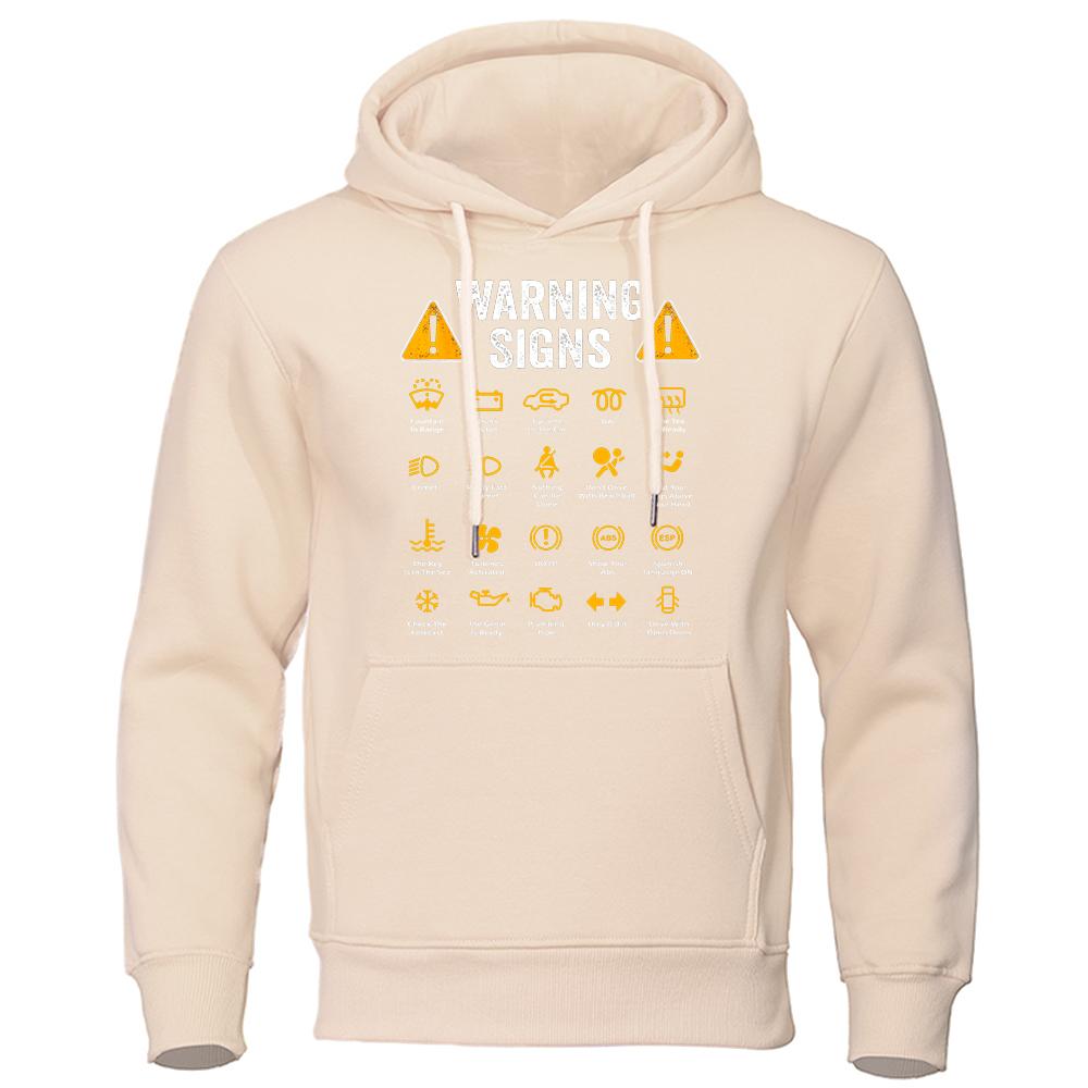 

Женская толстовка с капюшоном Смешные предупреждающие знаки для вождения 101 Автомеханик Подарочная толстовка с капюшоном для водителя Модный повседневный пуловер Флисовая одежда Повседневная одежда больших размеров 3XL