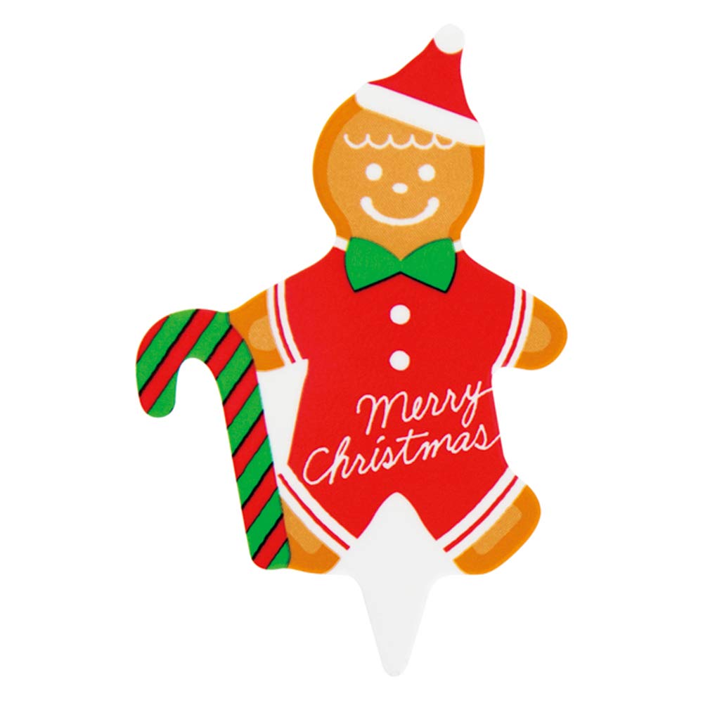 Christmas Cake Picks - Gingerman (100 Count) W33×H50mm