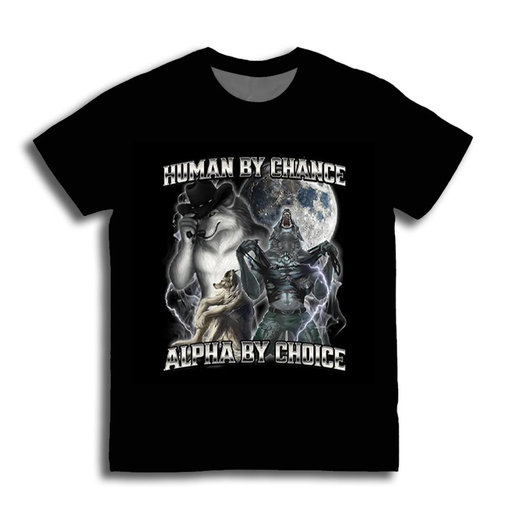 Jeśli Mówią za Twoimi Plecami Pierdzący Wilk Dosłownie Ja Śmieszny Mem Emo Styl Harajuku Męska Retro Zabawna Koszulka z Okrągłym Dekoltem i Krótkim Rękawem