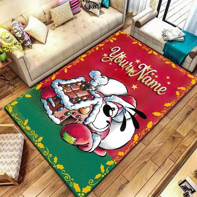 Diddl Custom Name Carpet Rug for Living Room Bedroom Home Sofa Decoration,Kids play Non-slip Floor Mat
