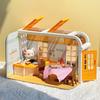 Model Dollhouse Furniture Miniature Toy Kitchen Koala Kitchen DIY Scene  Girl