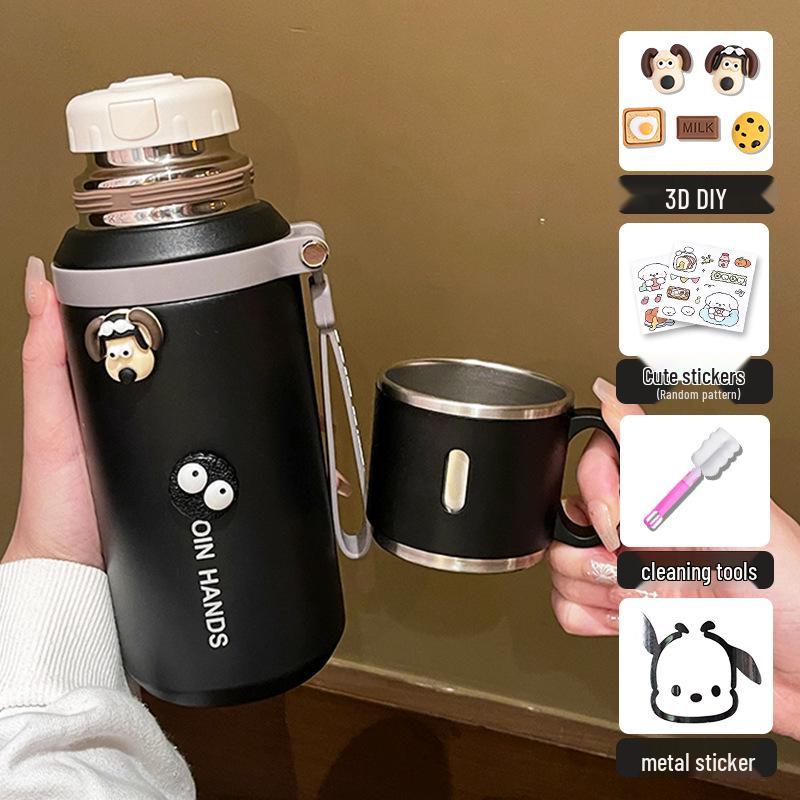 2025 High-Quality 316 Stainless Steel Thermos Cup with Lid for Girls – Ideal for Tea and Water, Perfect for Students.