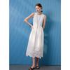 Sancai 2025 Summer Patchwork A-line Sleeveless Dress