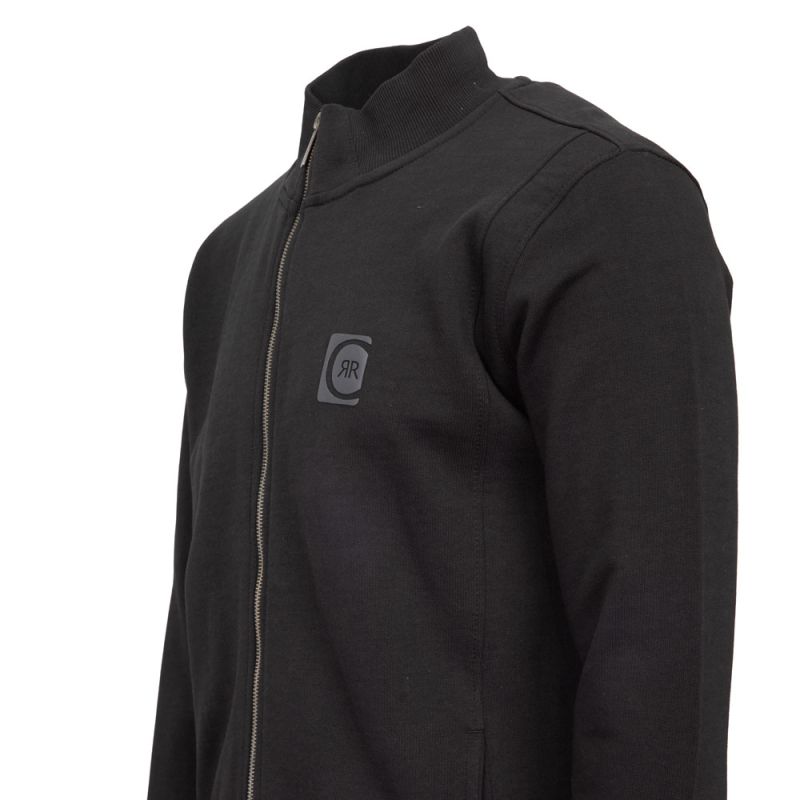 Men's CERRUTI Zip-up Cogollo Sports Sweatshirt with Funnel Neck