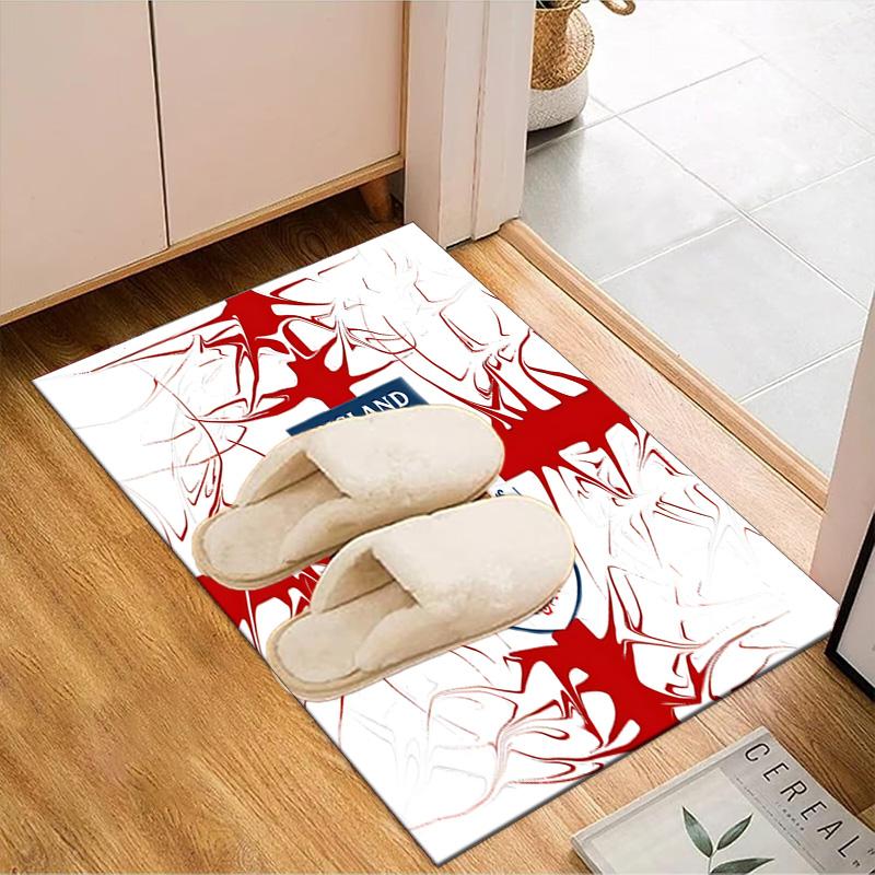 EnglCoat Of Arms Rug for Living Room, Game Rooms, Office, Bedroom, Office Floor Mat Playful Design, fan gifts Christmas decor