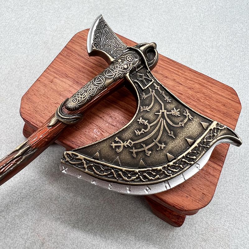 16cm God of War Leviathan Axe Kratos Game Replica Metal WeaponsModel Collectible Decoration 1:6 Action Figure Accessory Toy Boys
