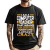 Funny Computer Teacher Quote Free Shippping Items Lowest Prices Men Clothing Graphic Tee Shirt Easter Day