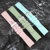 For Omega Swatch Co Branded Watch Band Silicone Planet System Curved Silicone For Rolex Water Ghost Watch Band 18mm 19mm 20mm 21mm 22mm