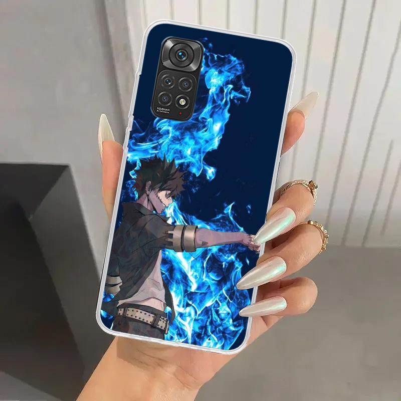 My Hero MHA Dabi Bnha Phone Case for Xiaomi Redmi Note 15 14 14S 13 12S 12 Pro 11S 11 Plus 11T 11E 10S Soft Funda Print Shell Re