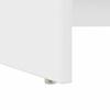 White Desk with Shelf 120.5 x 44 x 88.5 cm Engineered Wood