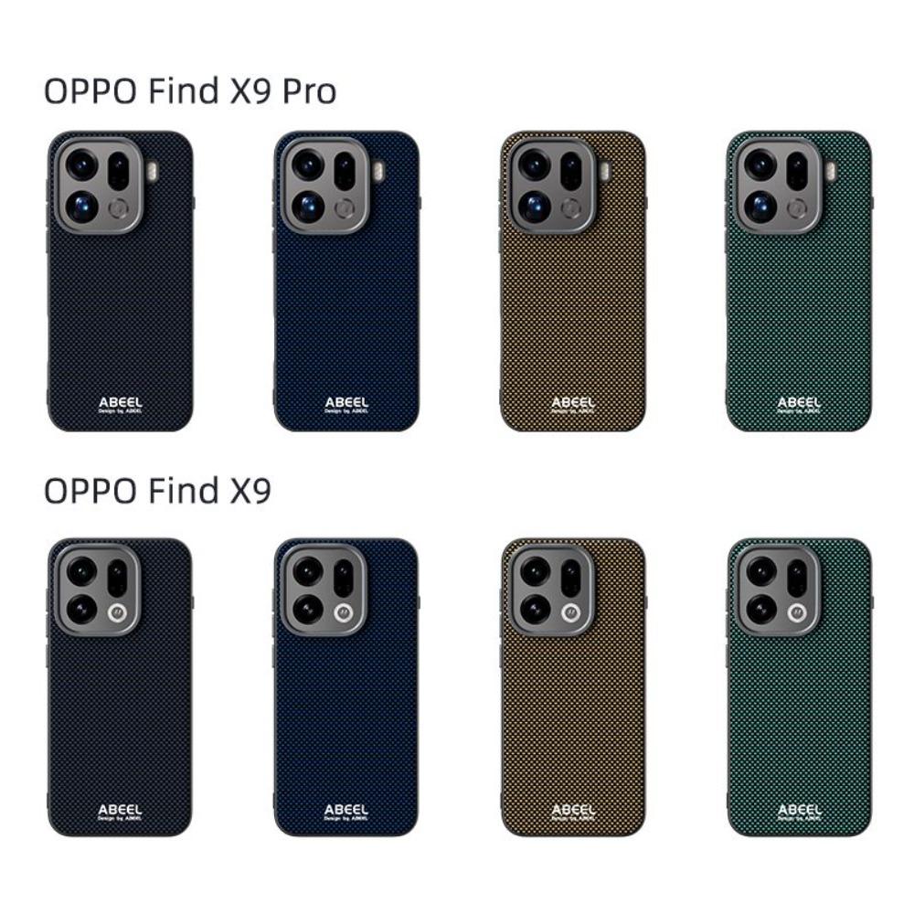 Texture Business Smooth-touch Relief Wireless Charge Case For Oppo Find X9 Pro X8/S Ultra Reno 14Pro Alloy Lens Shockproof Cover