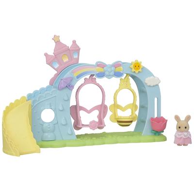 Epoch Sylvanian Families Hoikuen Play Equipment [Nakayoshi Swing Set] S-71 ST Mark Certification Ages 3+ Toy Dollhouse Sylvanian Families