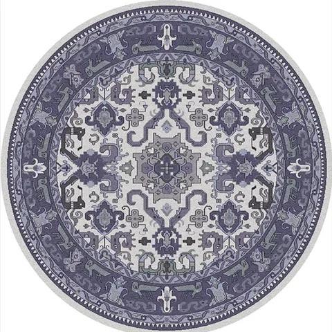 Retro Round Living Room Carpet American Hanging Chair Rugs Bohemia Bedroom Bedside Rug Home Luxury Decoration Sofa Non-slip Mat
