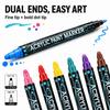 Waterproof Smudge-Proof Acrylic Body Painting Pen Set for Party and Performance.
