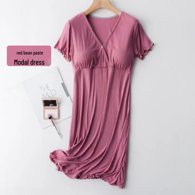 Maternity Nursing Dress - Summer/Autumn Fashion for Pregnant and Postpartum Women