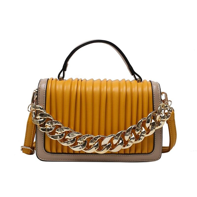 CRGANGZY Alien-Muster Umhängetasche Damen | PU-Leder Mini-Tasche | Abnehmbare Kette | 16x5,5x18,5cm | Halloween Style