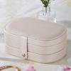 Large Capacity Ring Earrings Storage Box Anti-oxidation Necklace Organizer  for Home