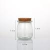 Pudding Yogurt Packaging Container High Temperature Resistant Cork Stopper Lid Transparent Glass Bottle Hangable Decorative Tool